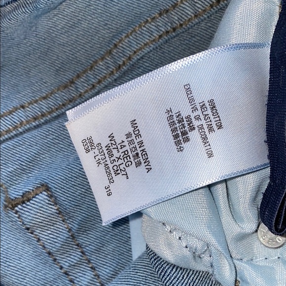 Levi's Classic Indigo Jeans SZ 14 (Boy) - Picture 3 of 7